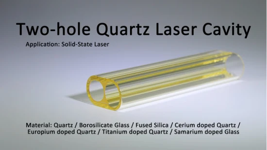 High Presion Multiaperture Hole Solid State Quartz Glass Cerium Doped Laser Cavity